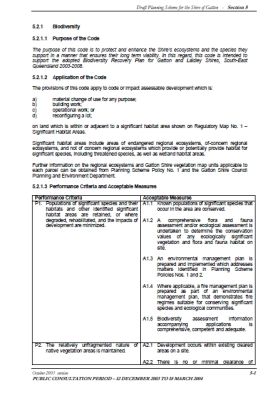 Gatton Shire Planning Scheme Draft Biodiversity Code and Policy March 2004