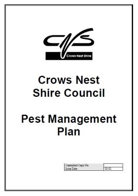 Crows Nest Shire Council Pest Management Plan