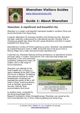 Shenzhen Visitors Guides