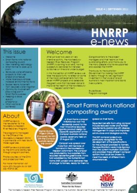 Hawkesbury Nepean River Recovery Program (HNRRP) e-news September 2011