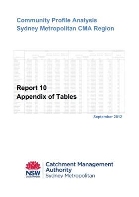 SMCMA Community Profile Analysis - Report 10 Appendix of Tables