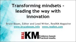 Transforming mindsets - leading the way with innovation