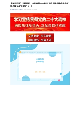 My participation in a Model United Nations (MUN) activity (original version)